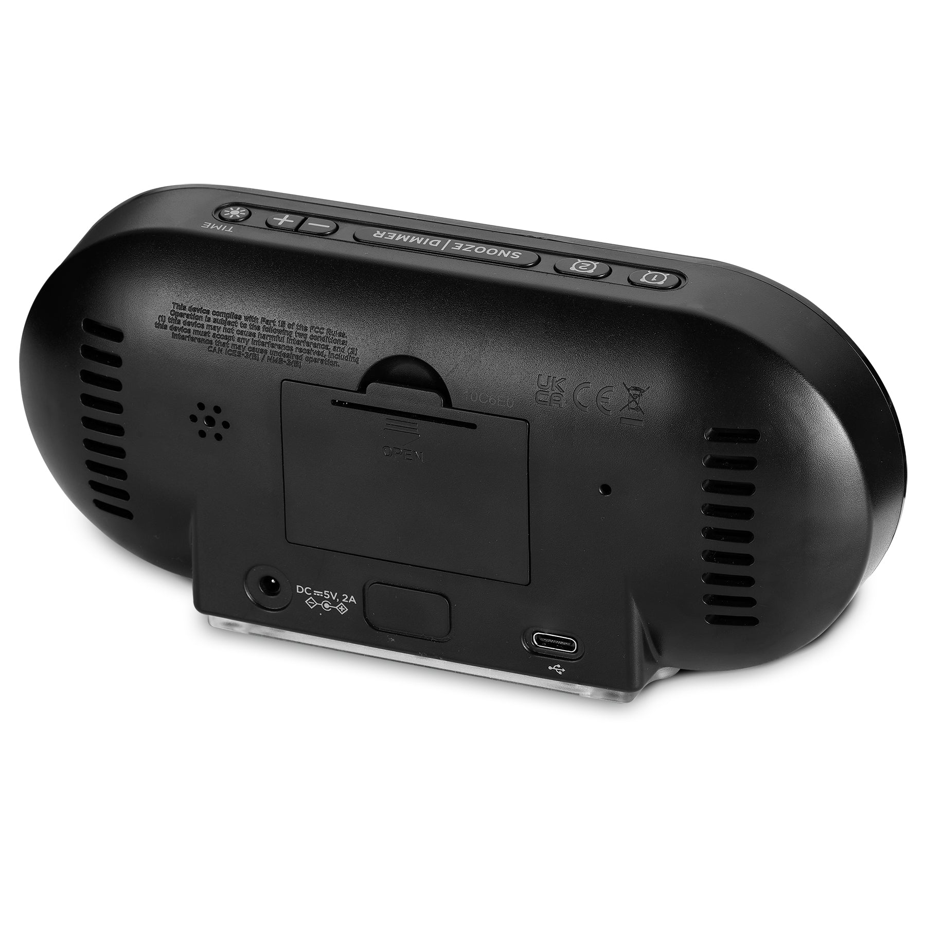 Timex Alarm Clock with Large Display, Night Light and USB Charger