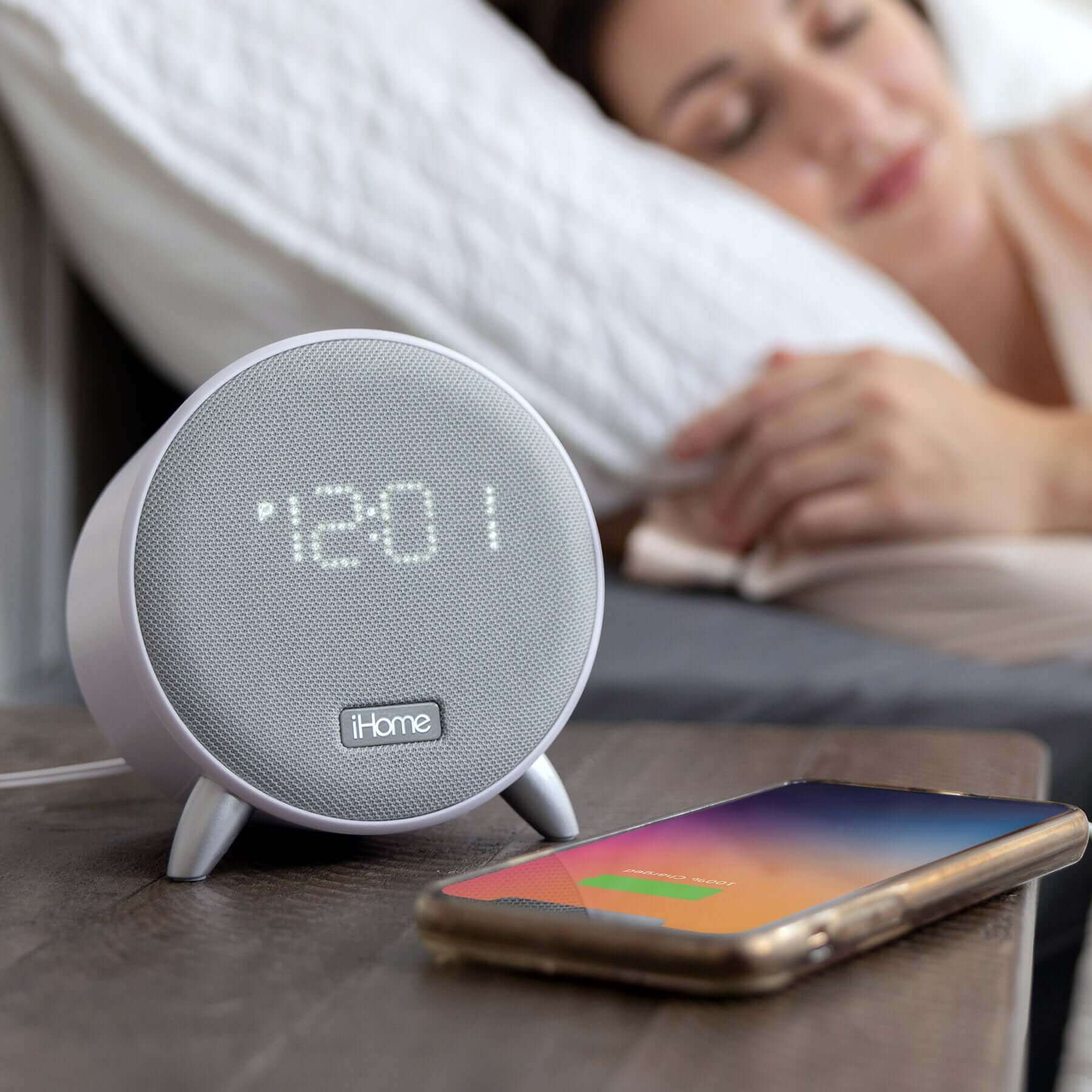 Bluetooth Alarm Clock with USB Charger (iOP235)