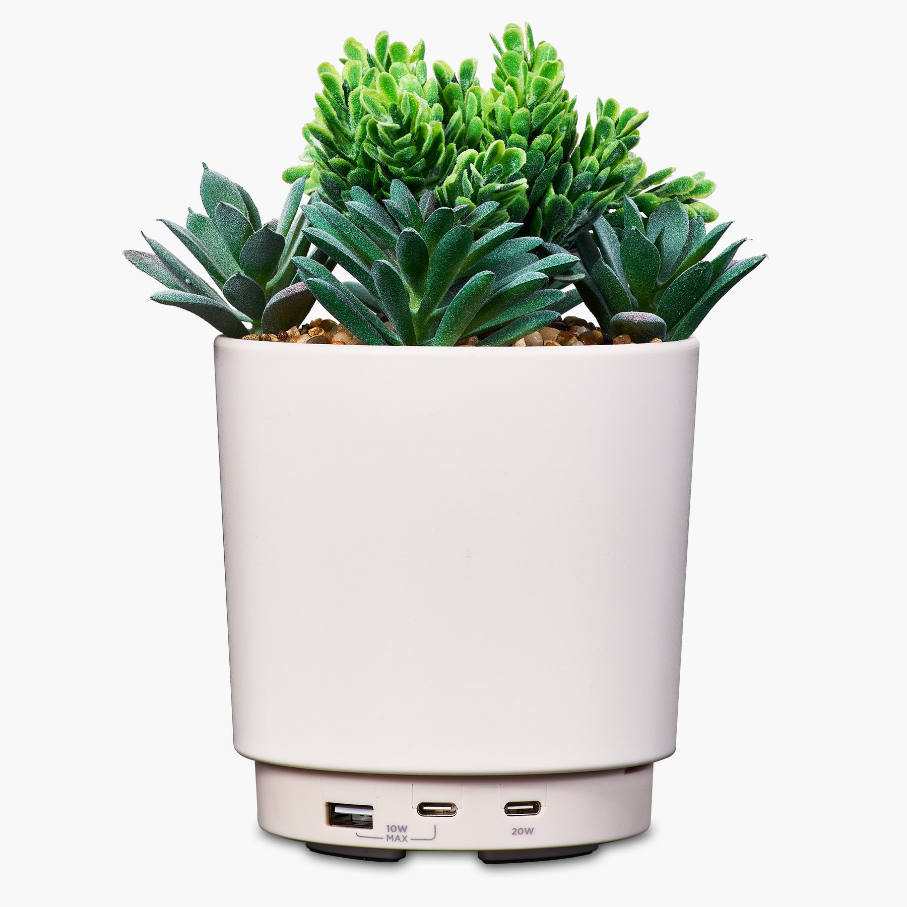 PowerPlant USB Charging Station, Faux Succulent with USB Charger (iPP35)