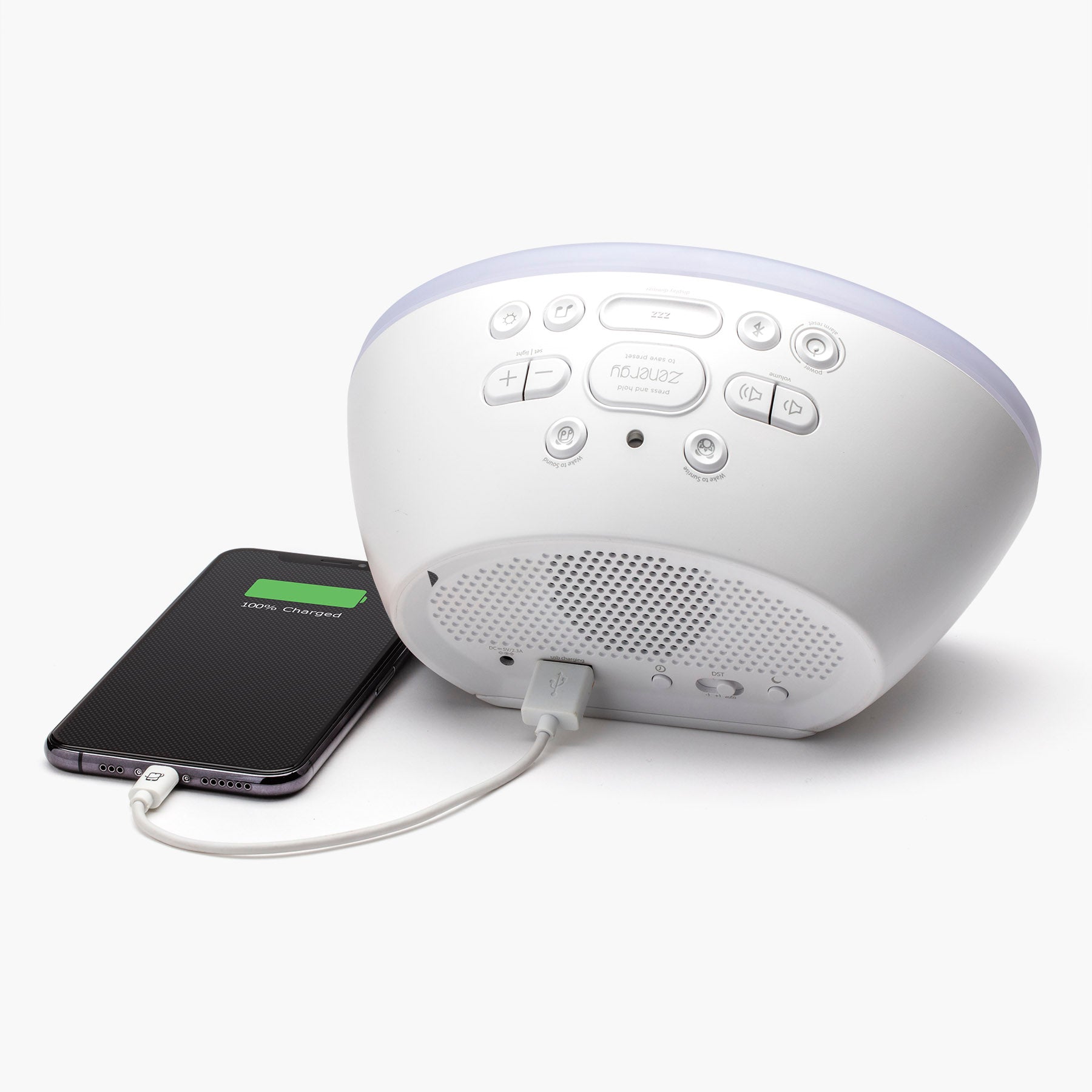Sunrise Alarm Clock with Sleep Sounds and USB Charging (iZBT3)