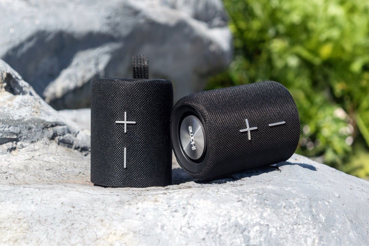 Bluetooth Split Speaker with Wireless Stereo and Enhanced Bass (iBT430) - ihomedotcom