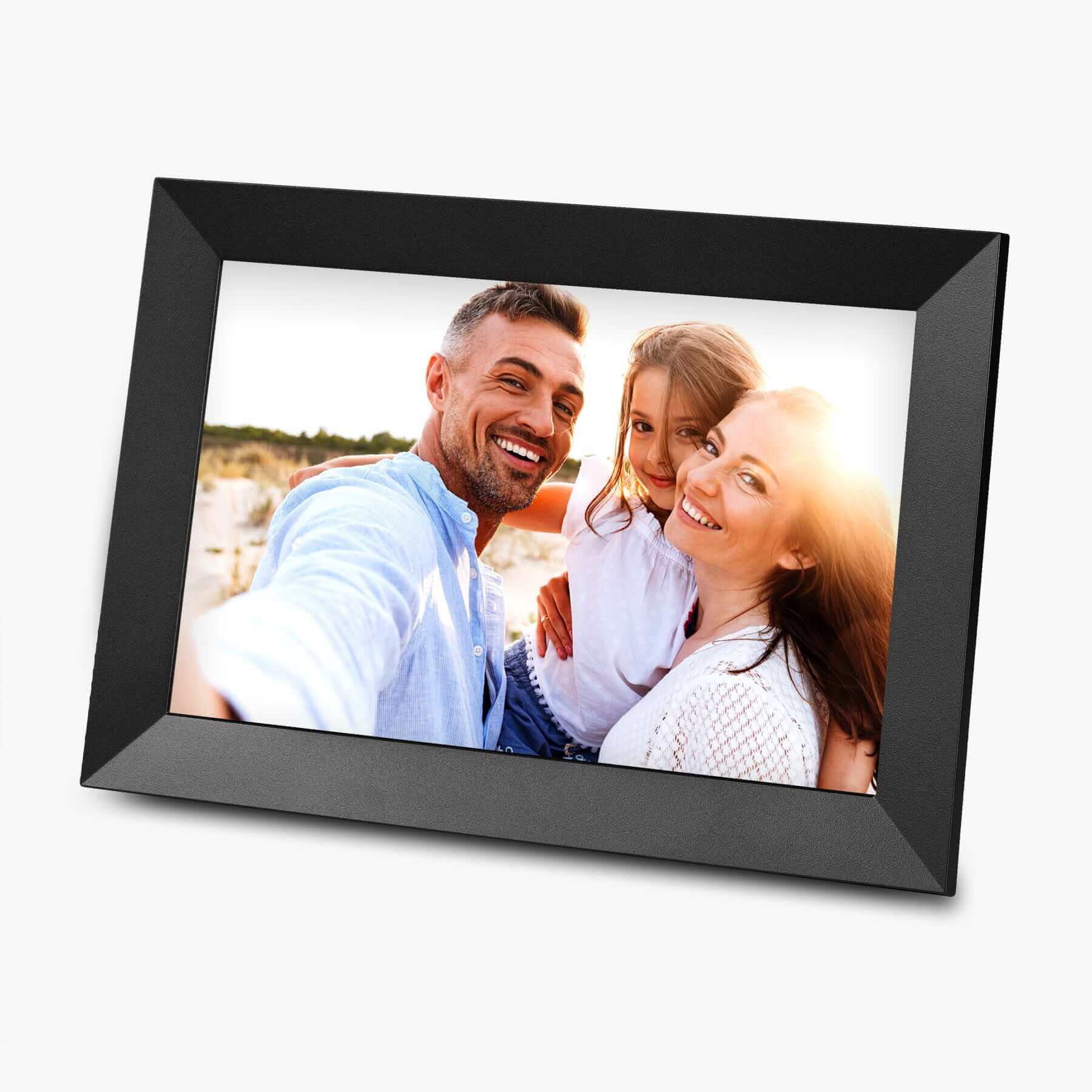 Digital Picture Frame with Wifi and 16G Memory, Compatible with Frameo App – Black (iPF1016B) - ihomedotcom