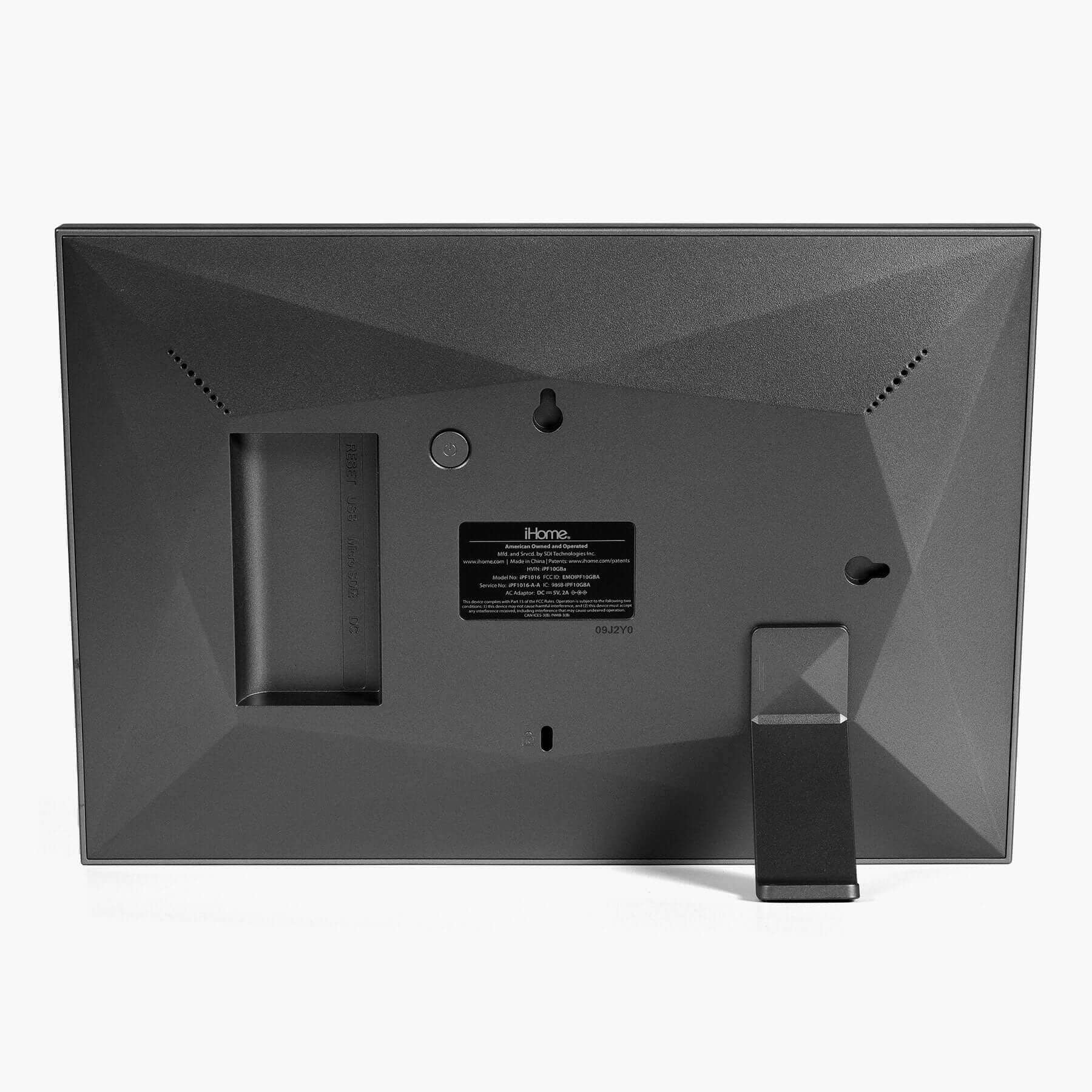 Digital Picture Frame with Wifi and 16G Memory, Compatible with Frameo App – Black (iPF1016B) - ihomedotcom