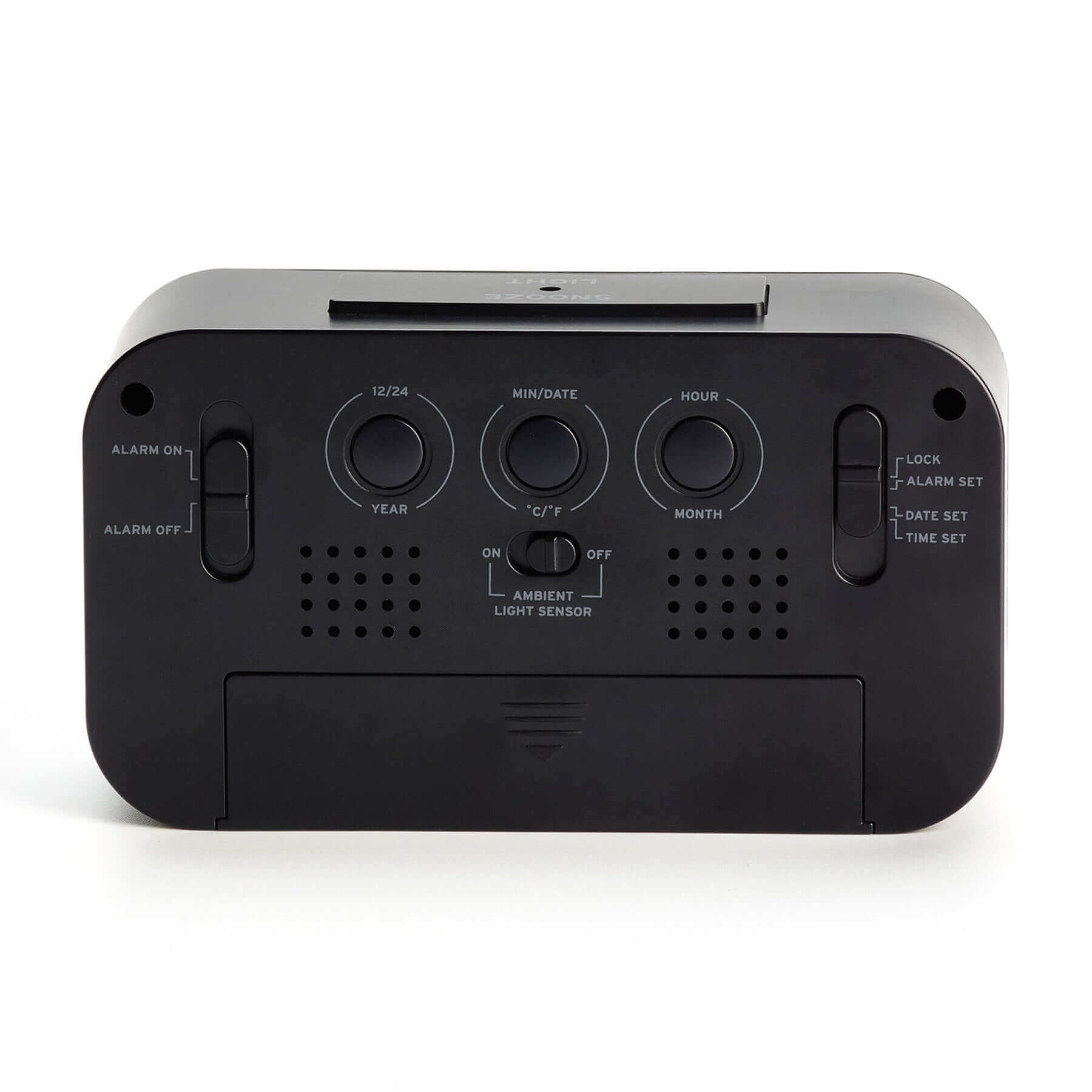 Timex Alarm Clock with Large Display, Cordless and Portable – Black (T108B) - ihomedotcom