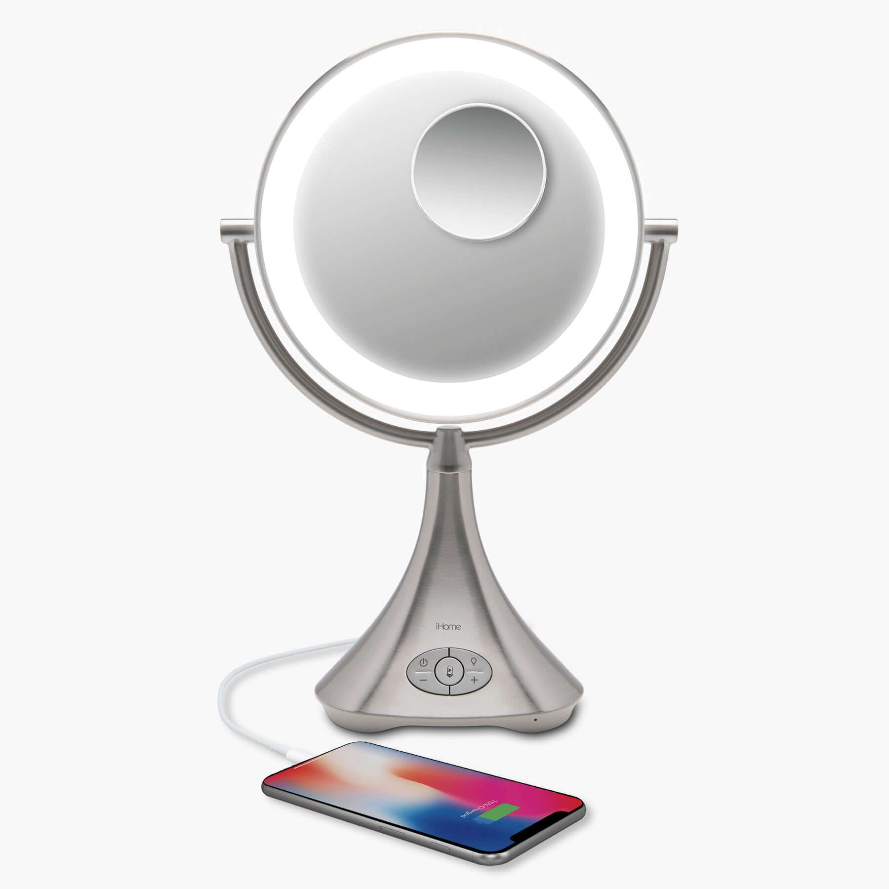 Vanity Mirror with Lights and Bluetooth USB Charging and Magnifying Mirror iCVBT80