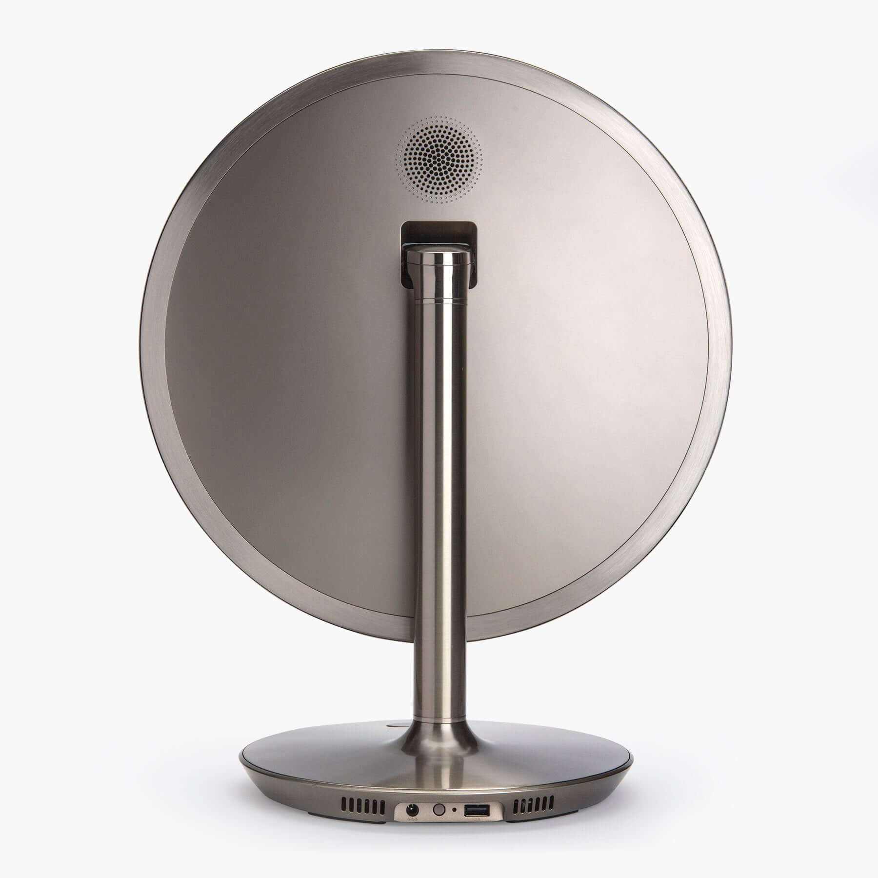 Vanity Mirror with Lights and Bluetooth Speaker, Magnifying Mirror, and Phone Mount (iCVBT12) - ihomedotcom