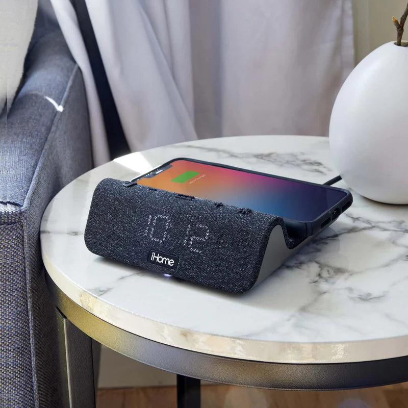 The Ultimate Bedside Companion: iHome's Wireless Charger with Alarm Clock, Night Light, and USB Charging