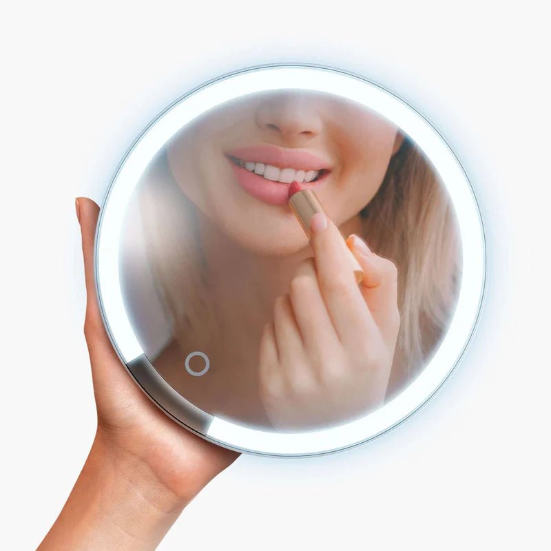 Enhance Your Beauty Routine with the iHome Travel Makeup Mirror with Lights and Bluetooth Speaker - ihomedotcom