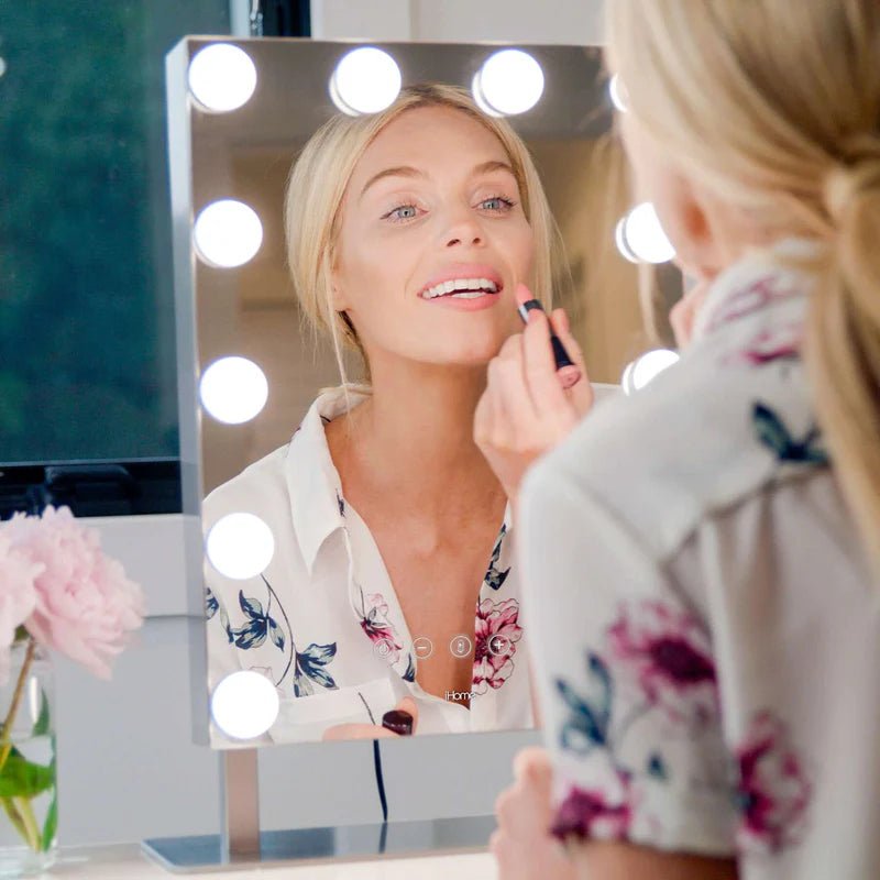 Revolutionize Your Beauty Routine with the iHome Hollywood Pro Vanity Mirror - ihomedotcom