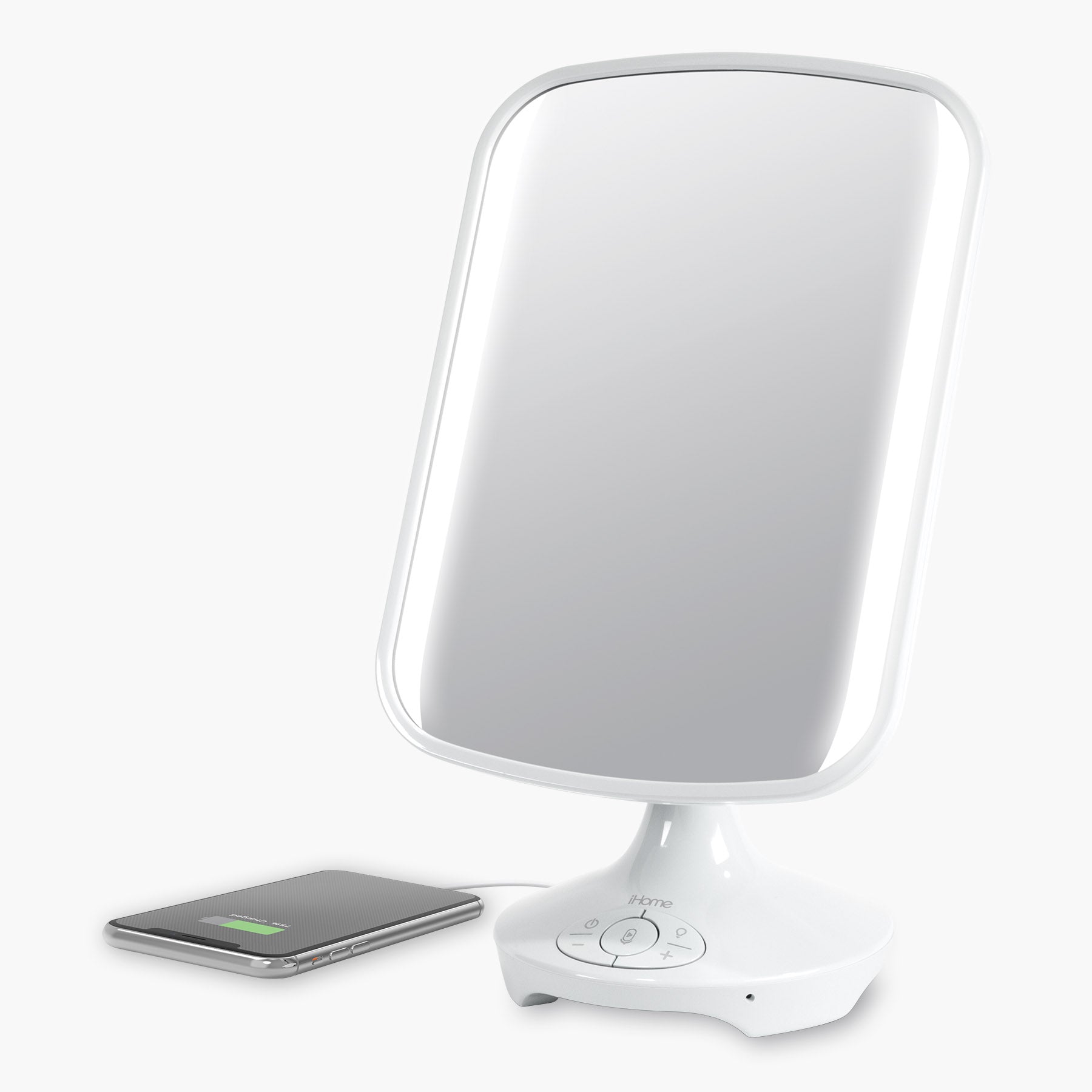 Lighted Makeup Mirror with Bluetooth Speaker and USB Charging (iCVBT3)