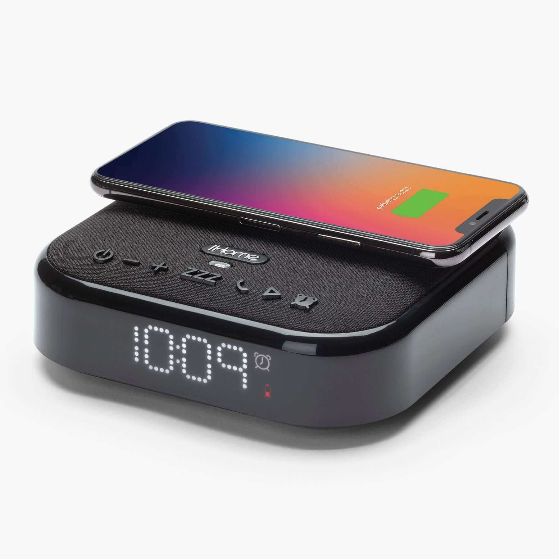 Alarm Clock with Wireless Charging, USB Charging, and Wireless