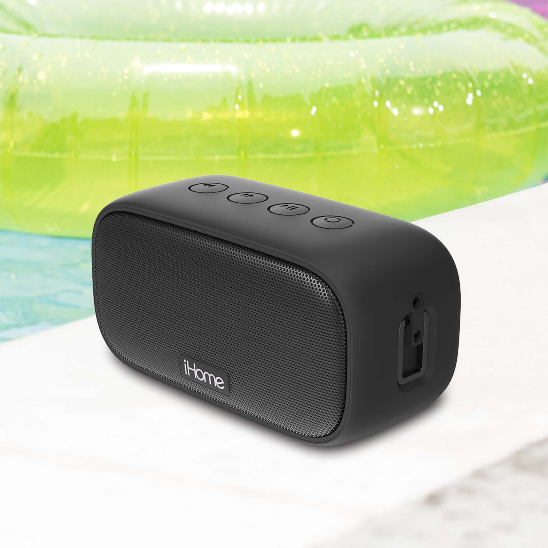 Bluetooth Speaker with 18 Hour Battery, Portable and Rechargeable (iBT300B) - ihomedotcom