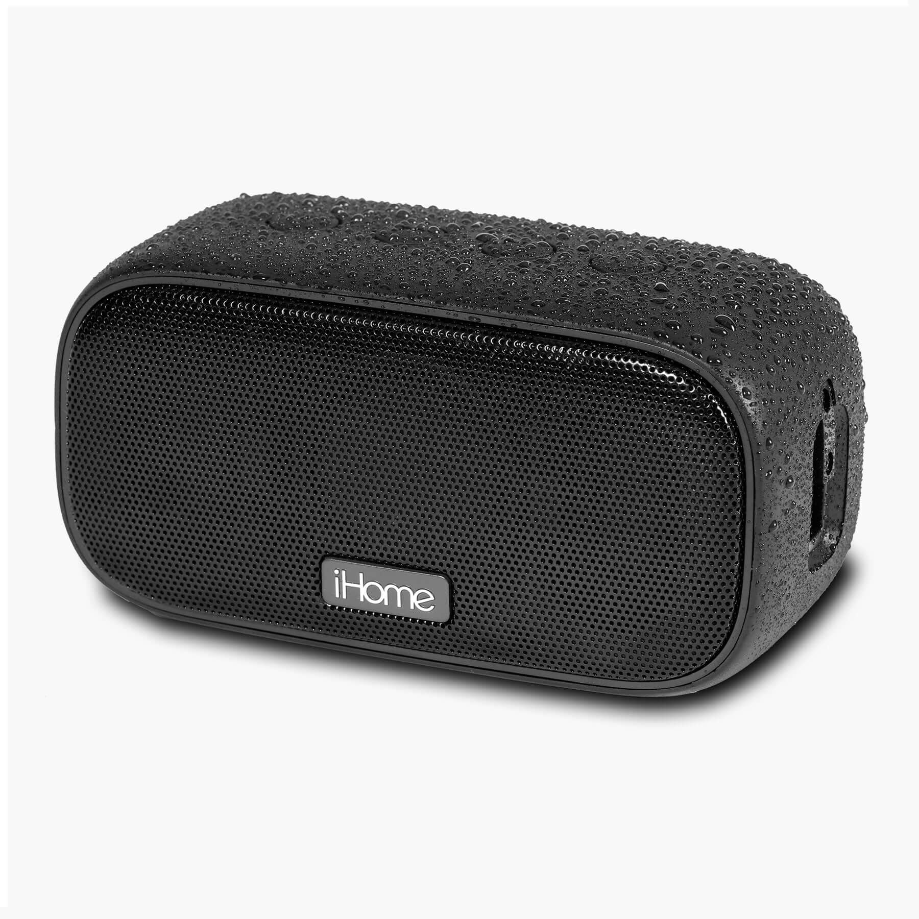 Bluetooth Speaker with 18 Hour Battery, Portable and Rechargeable (iBT300B) - ihomedotcom