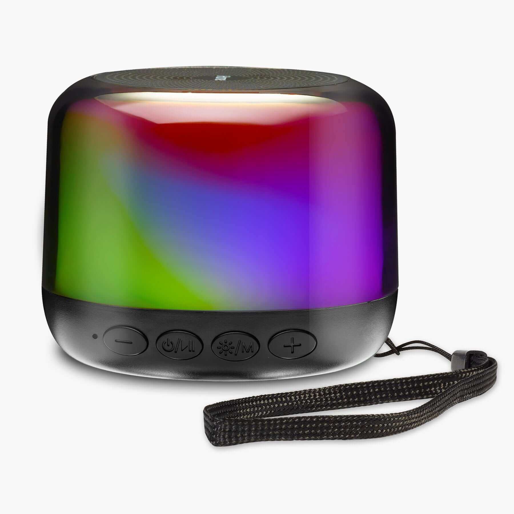 Bluetooth Speaker with Color Changing Lights, Portable and Rechargeable (iBT64) - ihomedotcom