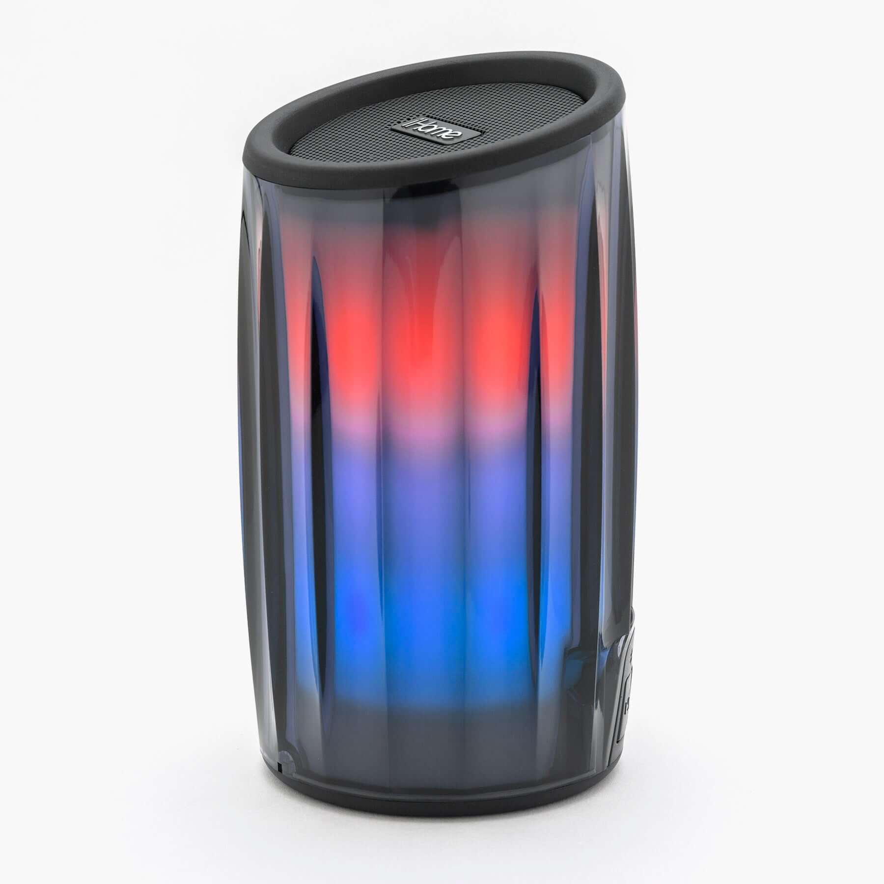 Bluetooth Speaker with Color Changing Lights, Portable and Rechargeable (iBT780) - ihomedotcom