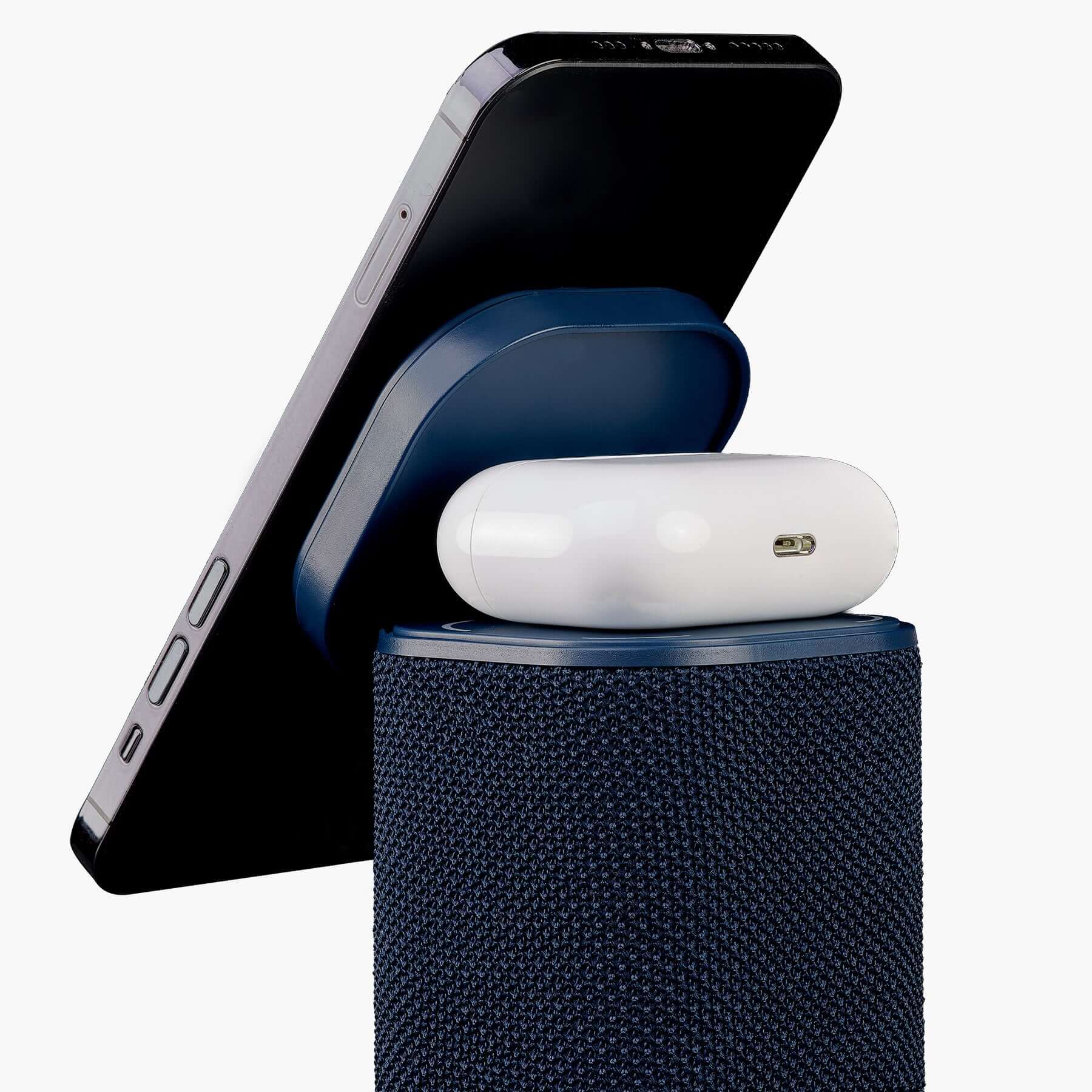 Bluetooth Speaker with Wireless Charger and Color Changing Night Light – Blue (iPBT50L) - ihomedotcom