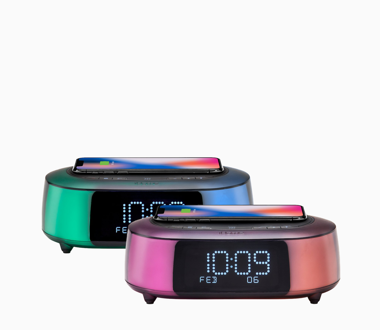 iHome POWERVALET Quad 4-in-1 Dual Qi Wireless Fast Charging, Airpod  Charging, Apple Watch Charging, and USB Charging Alarm Clock, 30W Total  Power Output (iWW33) : Amazon.in: Electronics