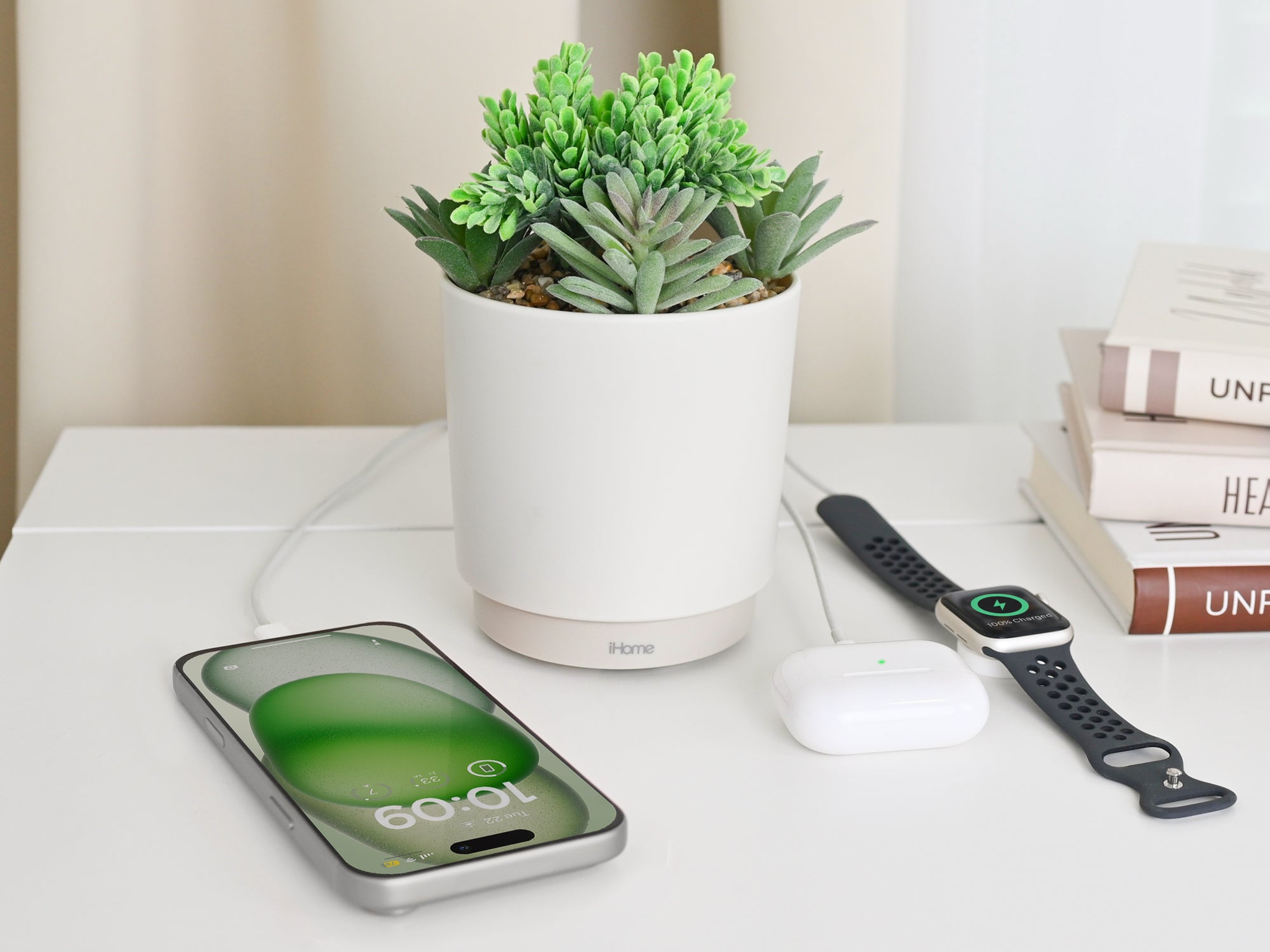 succulent sound machine Sound Machine with Bluetooth Speaker, Flameless Candle, and Sleep Soun