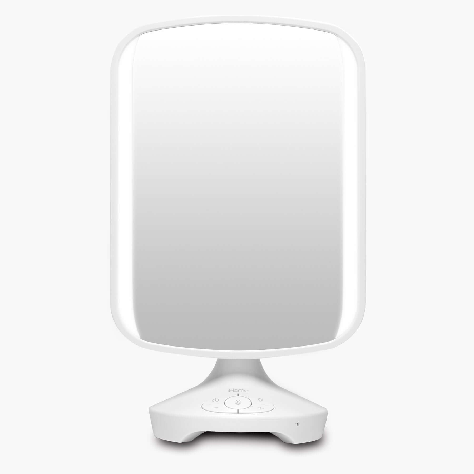 Lighted Makeup Mirror with Bluetooth Speaker and USB Charging (iCVBT3) - ihomedotcom