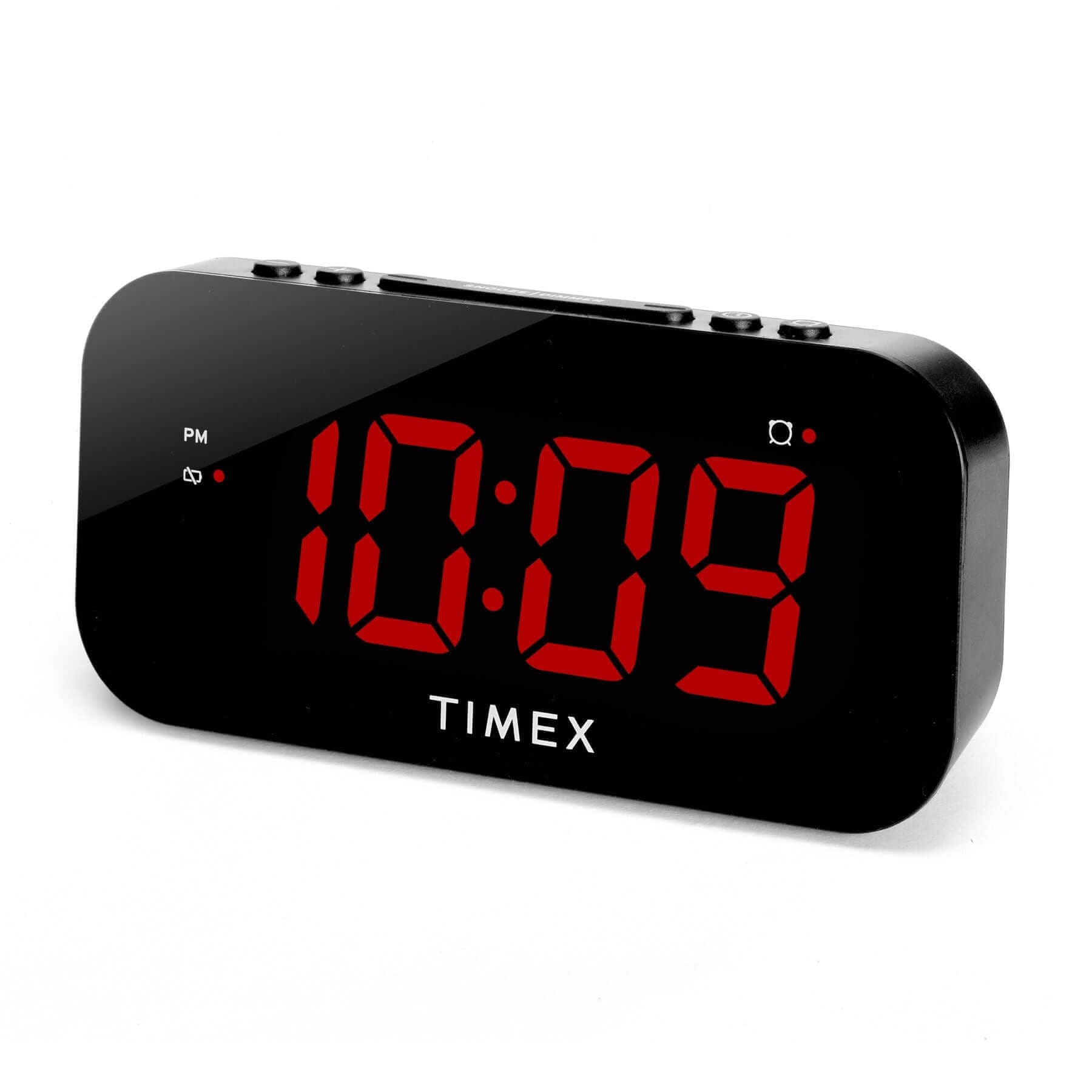 Timex Alarm Clock with Large Display and 5W USB Charging Port - Black (T1120B) - ihomedotcom