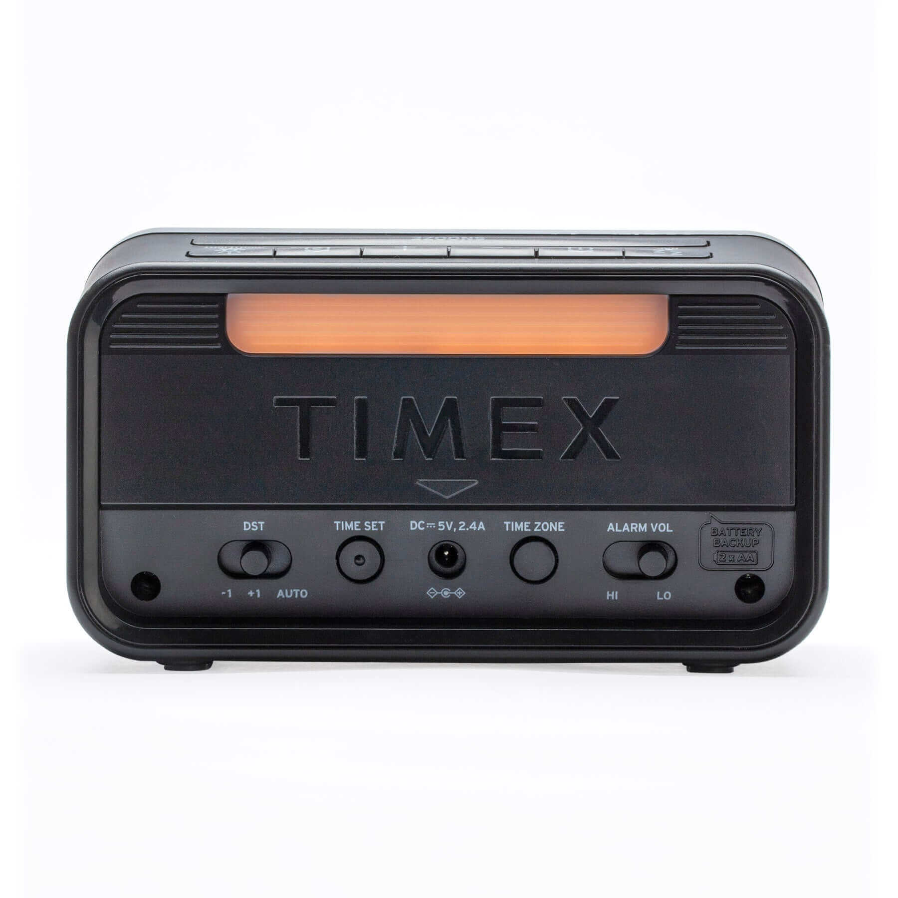 Timex Alarm Clock with Night Light and 2 USB Charging Ports (T1300) - ihomedotcom