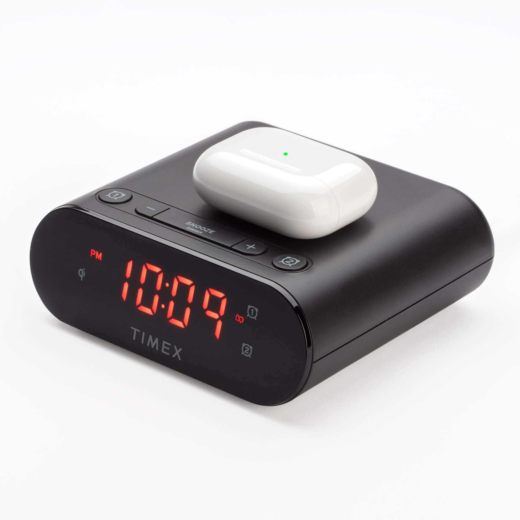 Timex Alarm Clock with Wireless Charging (TW300) - ihomedotcom