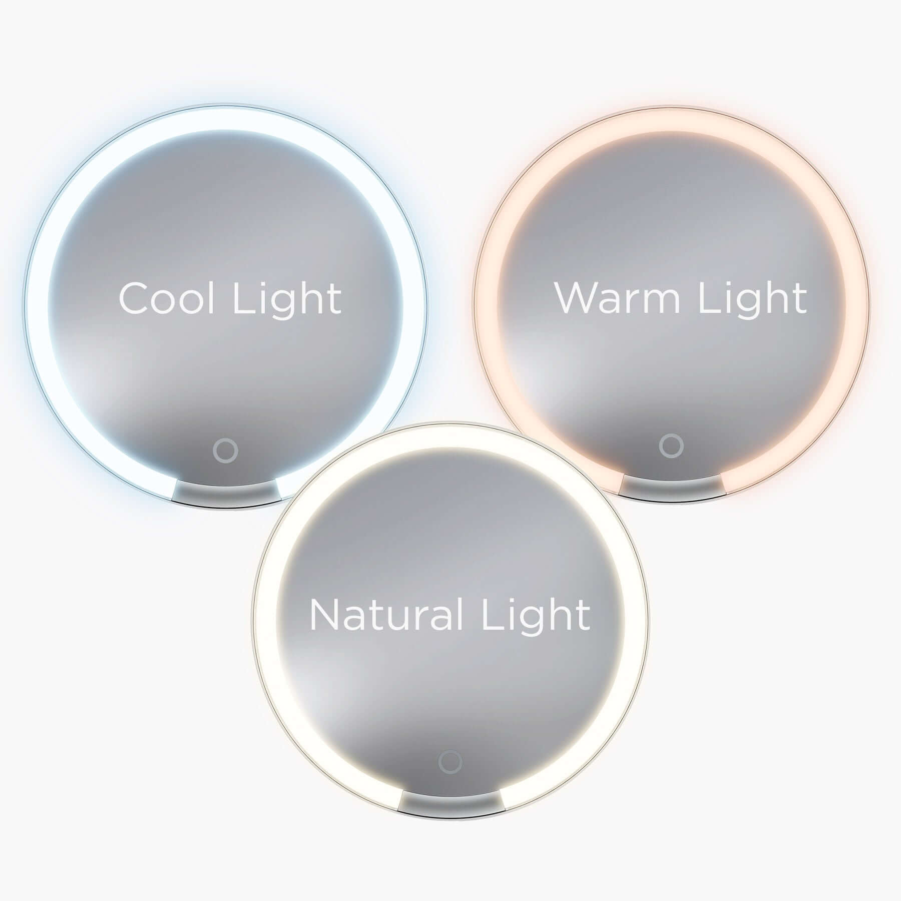 Travel Makeup Mirror with Lights and Bluetooth Speaker (iCVBT9W) - ihomedotcom