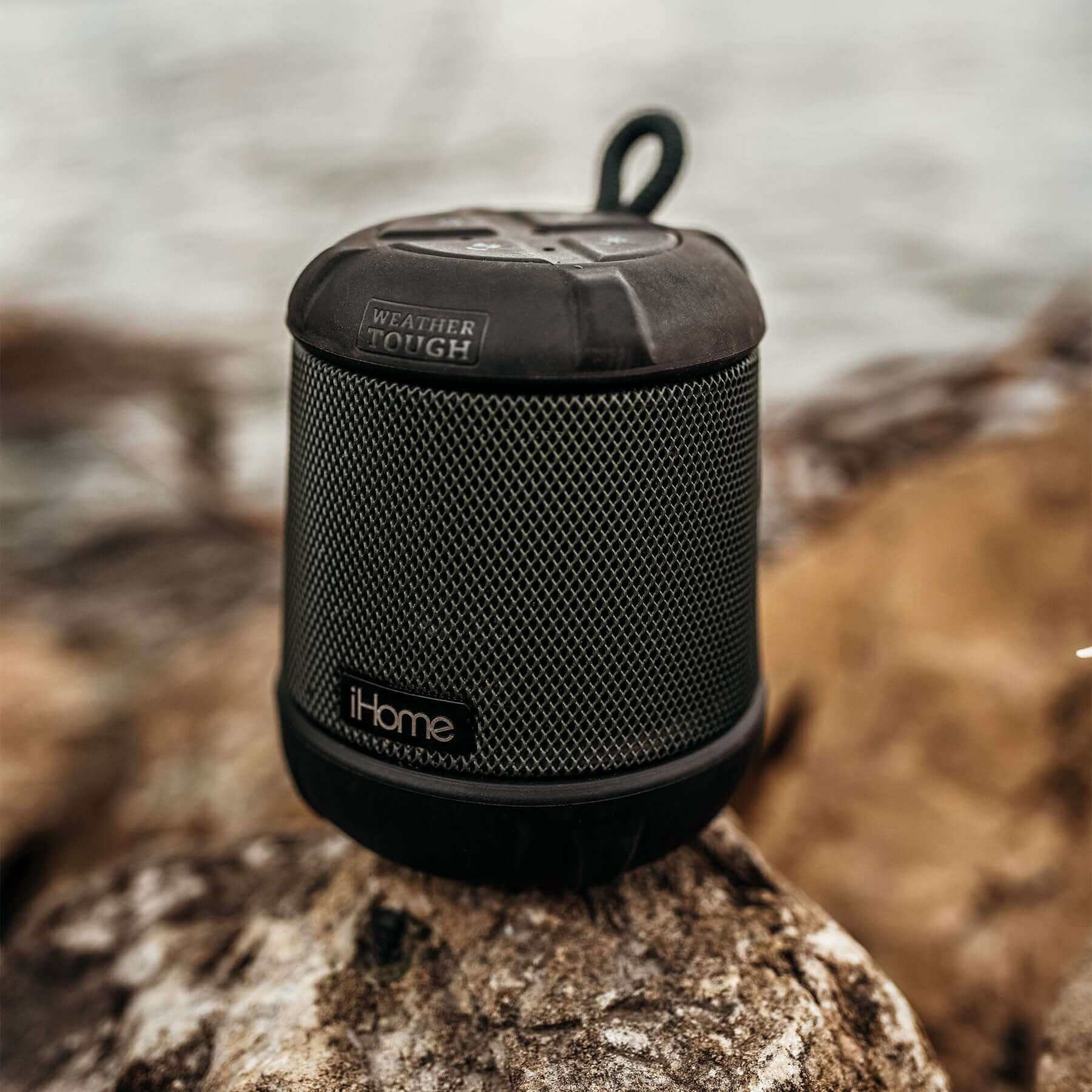 Waterproof Bluetooth Speaker with Accent Lighting, Portable and Rechargeable (iBT155) - ihomedotcom