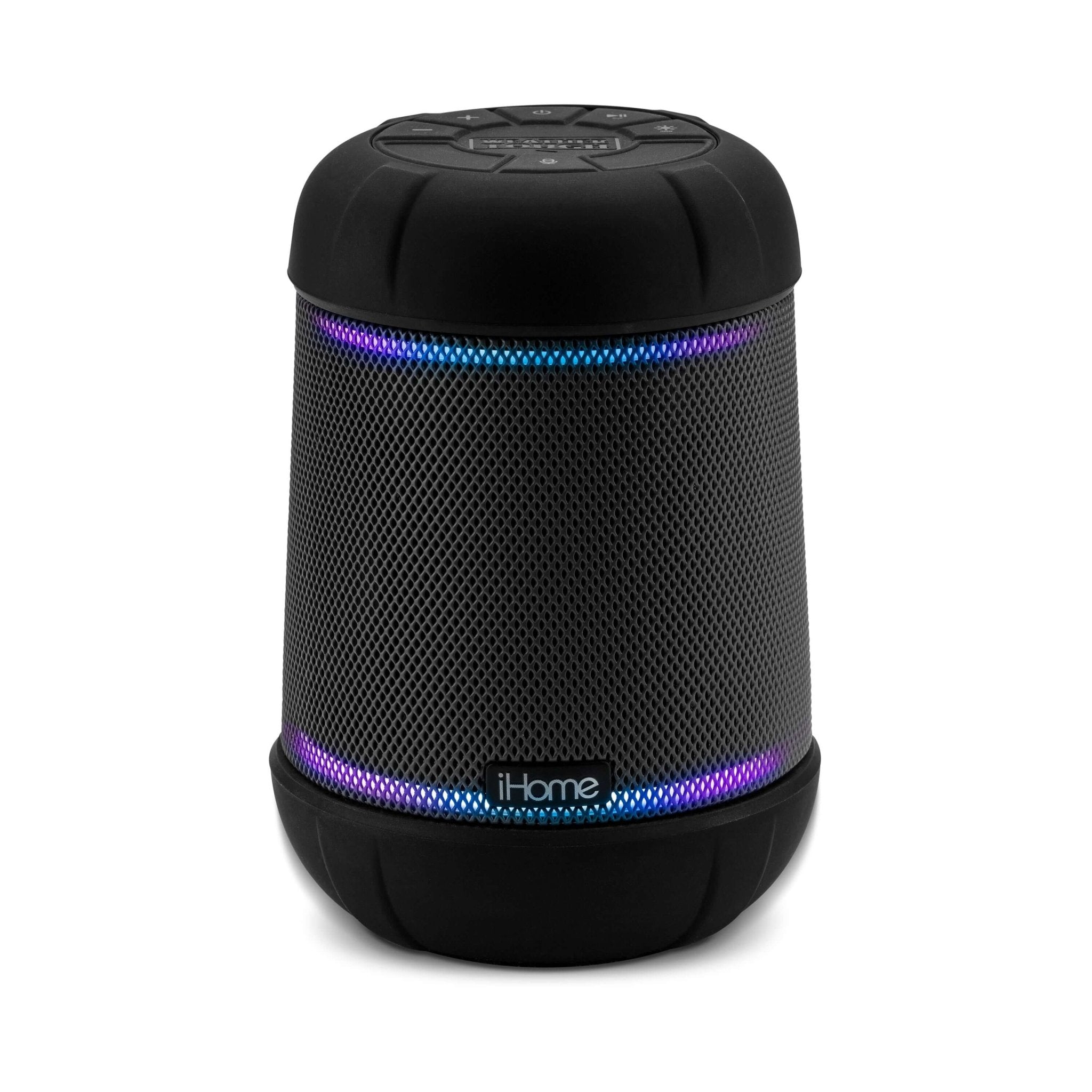 Waterproof Bluetooth Speaker with Accent Lighting, Portable and Rechargeable Smart Speaker (iBT158) - ihomedotcom