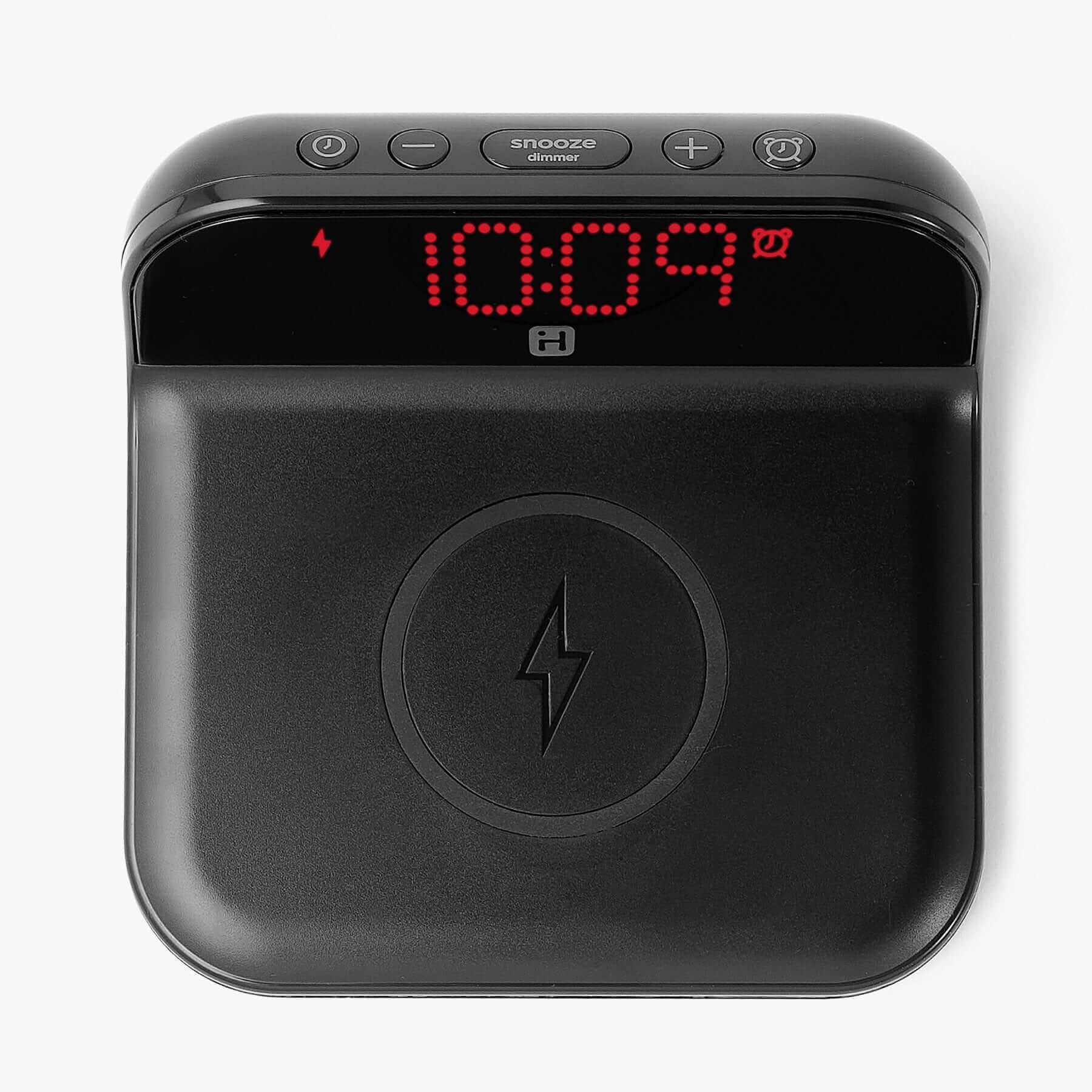 Wireless Charger with Digital Alarm Clock (iHV18B) - ihomedotcom