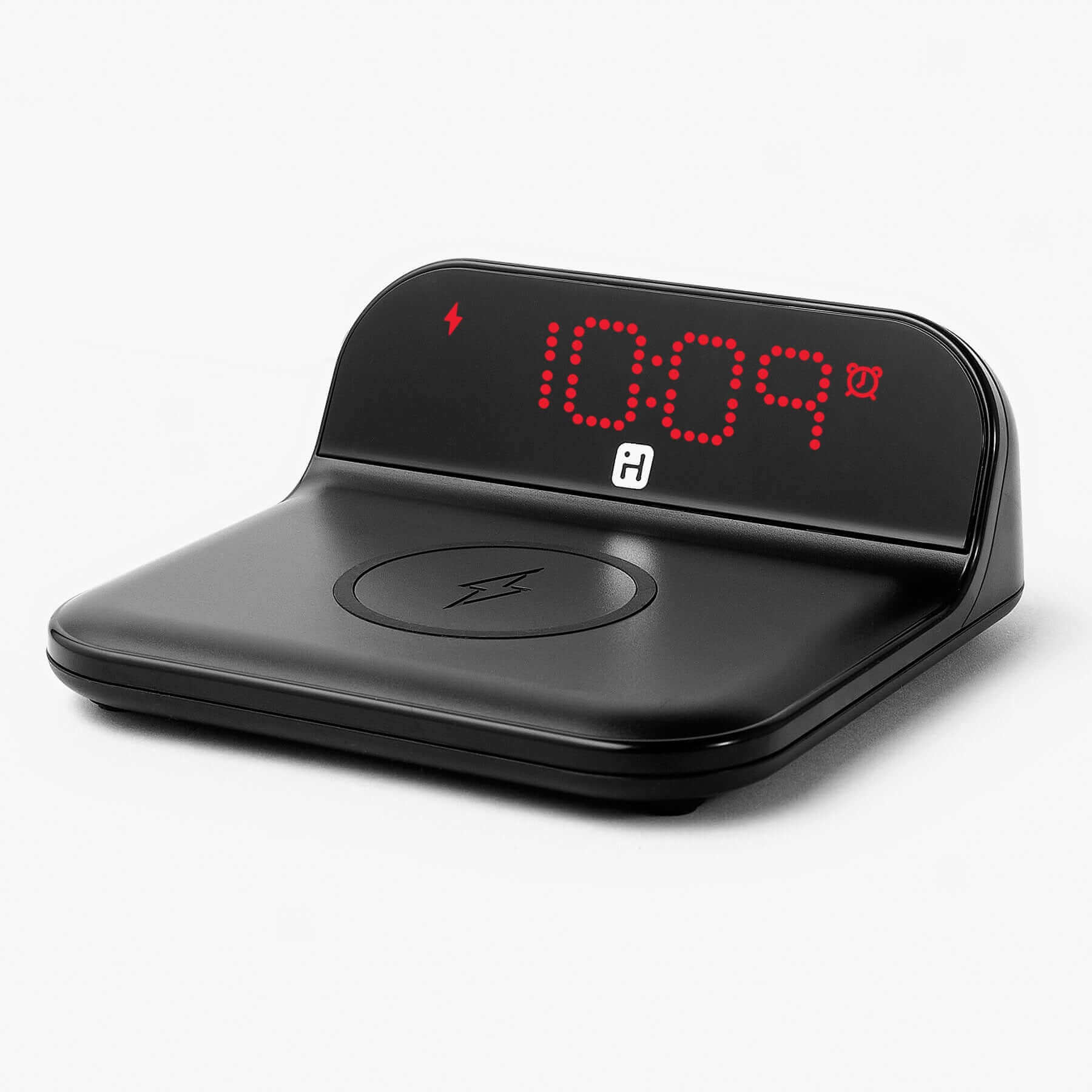 Wireless Charger with Digital Alarm Clock (iHV18B) - ihomedotcom