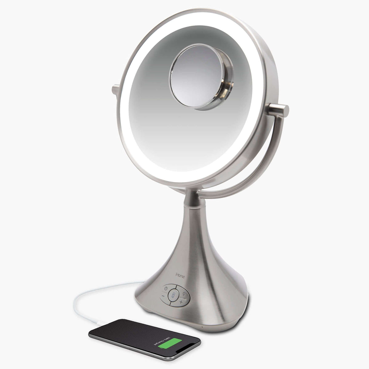 Vanity Mirror with Lights and Bluetooth, USB Charging, and Magnifying
